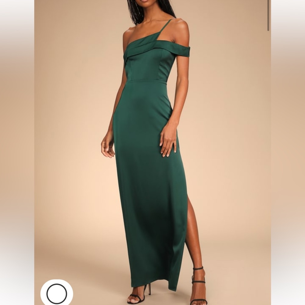 Lulus source of love one shoulder dress